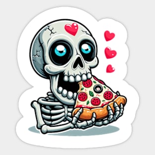 Crazy Pizza Eater. Sticker